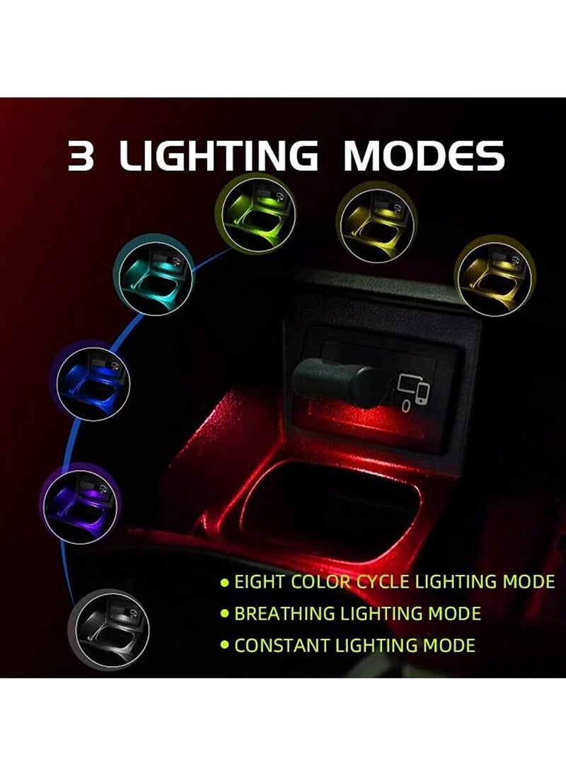OIMG - Mini USB LED Car Interior Atmosphere Light Decorative RGB Lamp Lights PC Auto Colorful Light (Pack Of 1) - Image 1