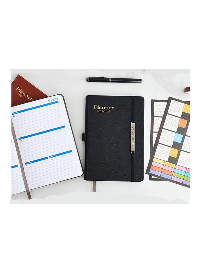 NIBEMINENT 2022-2023 Weekly And Monthly Planner Dark Brown - Image 5