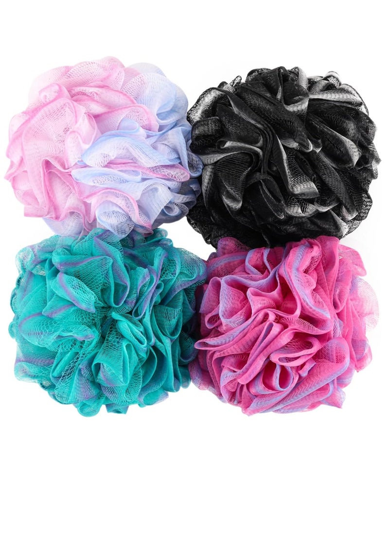 BTYMS Loofah Sponge 60 Gram Shower Pouf Bath Scrunchies Shower Puff Exfoliating Body Wash Scrubber Bath Puffs for Washing - Set of 4 - pzsku/Z1957FD1E6B417F7DAFA3Z/45/_/1734340272/198d85e5-5470-4c29-afb2-aea855819fce