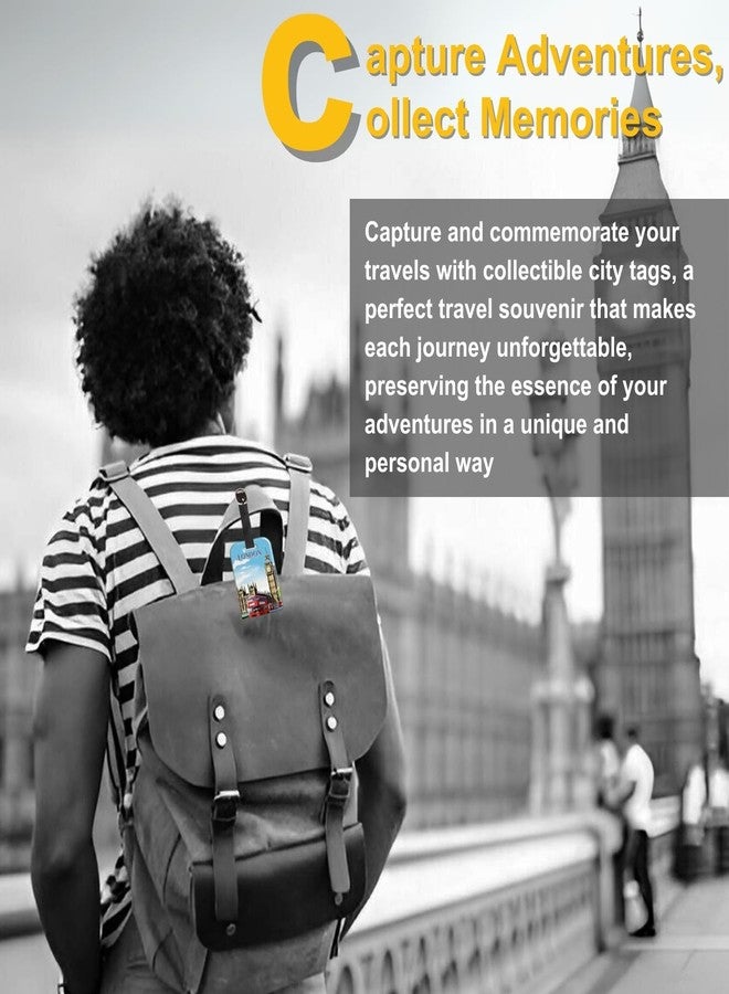 tag8 [Pack 2] tag8 London Smart Bag tag |Trendy Luggage tag ID Fashionable Digital Name tag | Airline Compliant, SITA World Tracer Code Enabled | Travel Gift idea, Collectible - Image 3