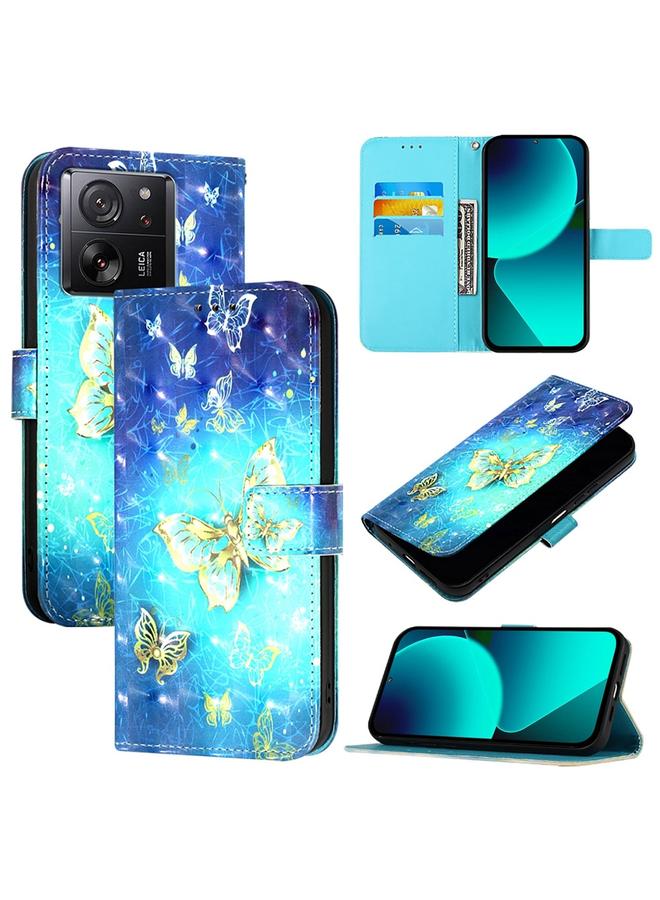 Case For Xiaomi 13T Global / 13T Pro Global 3D Painting Horizontal Flip Leather Phone Case