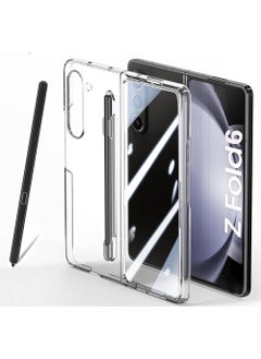 Rock Pow for Galaxy Z Fold 6 Case with S Pen Holder, S-Pen is Included [Case & Stylus Set] Built-in Screen Protector Full Body Protection Anti-Yellowing Clear for Samsung Galaxy Z Fold6 (Case&Pen Set)  - Image 1