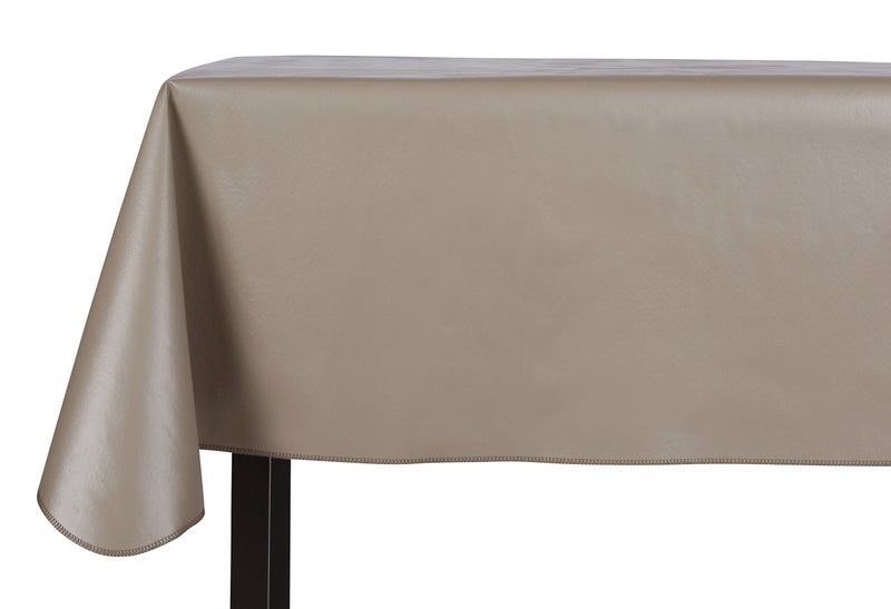 yourtablecloth مستطيل الفينيل الثقيل أو المائدة المربعة مربعة - 6 مقياس المائدة الثقيلة - المائدة المدعومة من الفانيلا - مائدة قابلة للمسح بألوان زاهية وأحجام كثيرة 52 × 70 حجر - Image 1