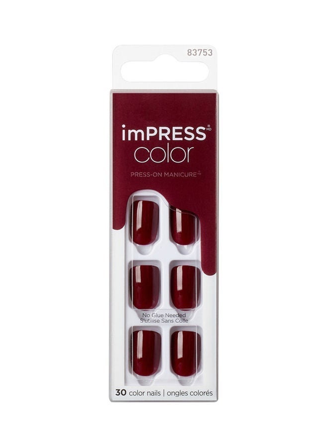 imPRESS Kiss Color Nails Medium Coffin- Winery in NYC IMC511C & Impress Color Nails I'm Not a CinnaBundle - Image 5