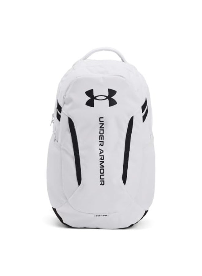 اندر ارمر حقيبة ظهر أندر أرمر للبالغين من الجنسين هاسل 6.0، (100) أبيض/أبيض/أسود، مقاس واحد يناسب أغلب الأشخاص - Image 1