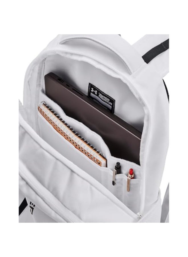 اندر ارمر حقيبة ظهر أندر أرمر للبالغين من الجنسين هاسل 6.0، (100) أبيض/أبيض/أسود، مقاس واحد يناسب أغلب الأشخاص - Image 4