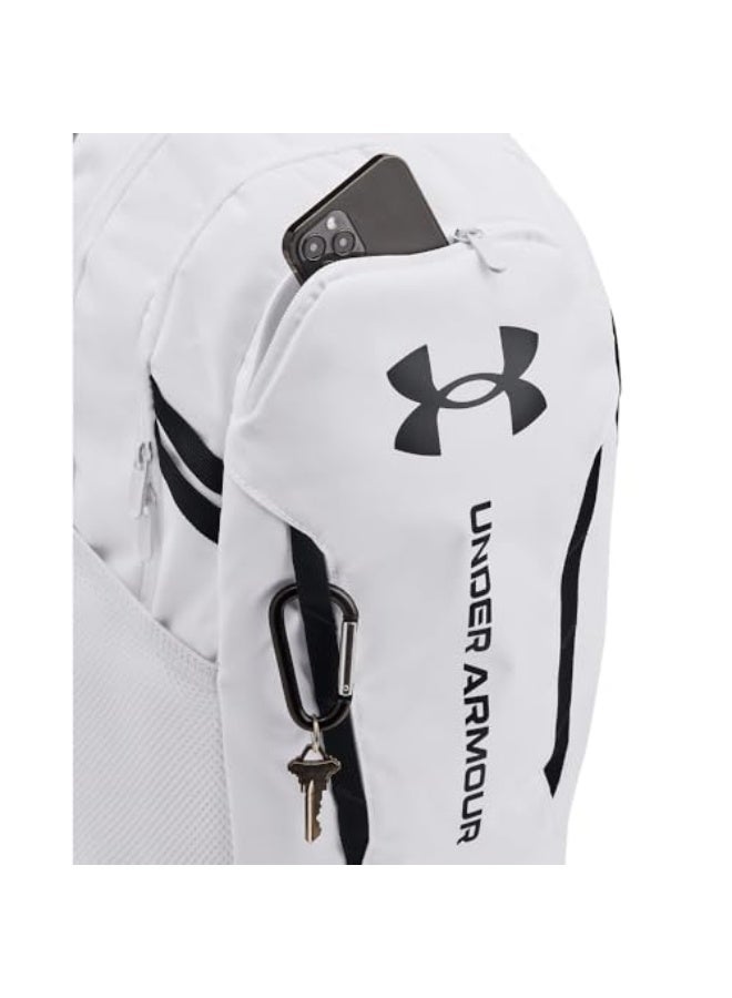 اندر ارمر حقيبة ظهر أندر أرمر للبالغين من الجنسين هاسل 6.0، (100) أبيض/أبيض/أسود، مقاس واحد يناسب أغلب الأشخاص - Image 3