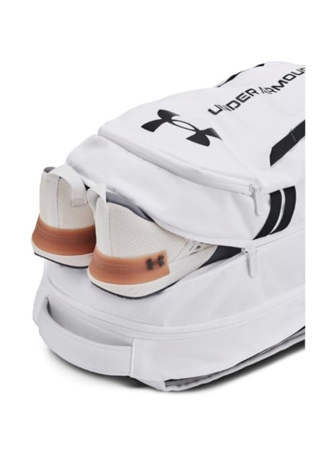 اندر ارمر حقيبة ظهر أندر أرمر للبالغين من الجنسين هاسل 6.0، (100) أبيض/أبيض/أسود، مقاس واحد يناسب أغلب الأشخاص - Image 5