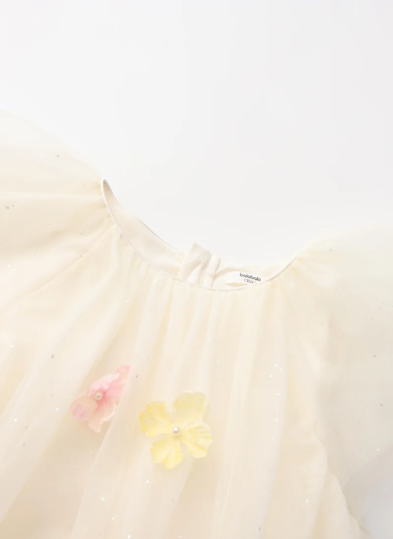 Balabala cream Kids Girls Woven one-piece dress for Women | Best Price UAE