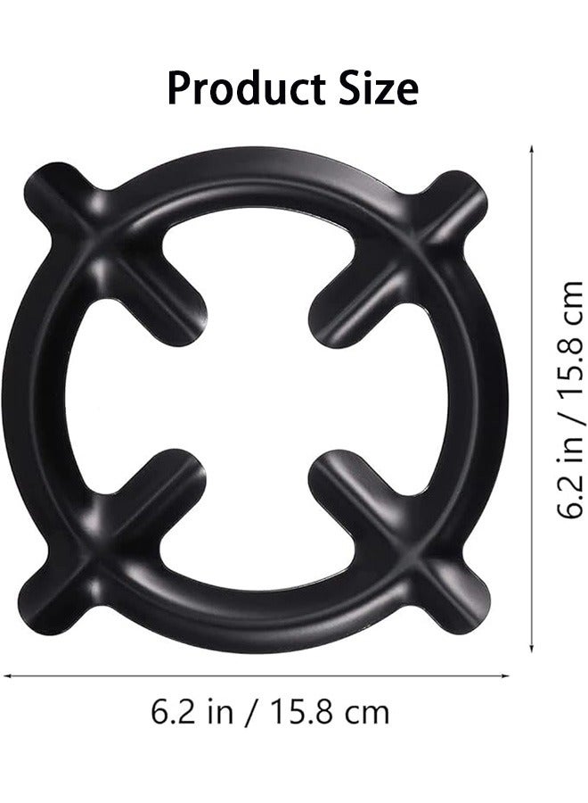 3 قطع حامل موقد موكا حامل وعاء القهوة حامل موقد غاز رف الموقد دعم للمطبخ مقلاة ووك وعاء الحليب - Image 5