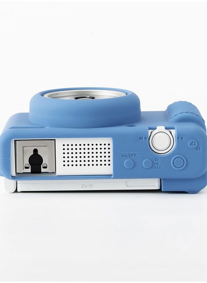 Pocoukate Case for Sony ZV-1F, ZV-1 II/ZV-1M2 Vlog Camera, ZV1F Camera Silicone Cover, Anti-Scratch Slim Fit Soft with ZV1 F Screen Protector- Blue Skin  - Image 3