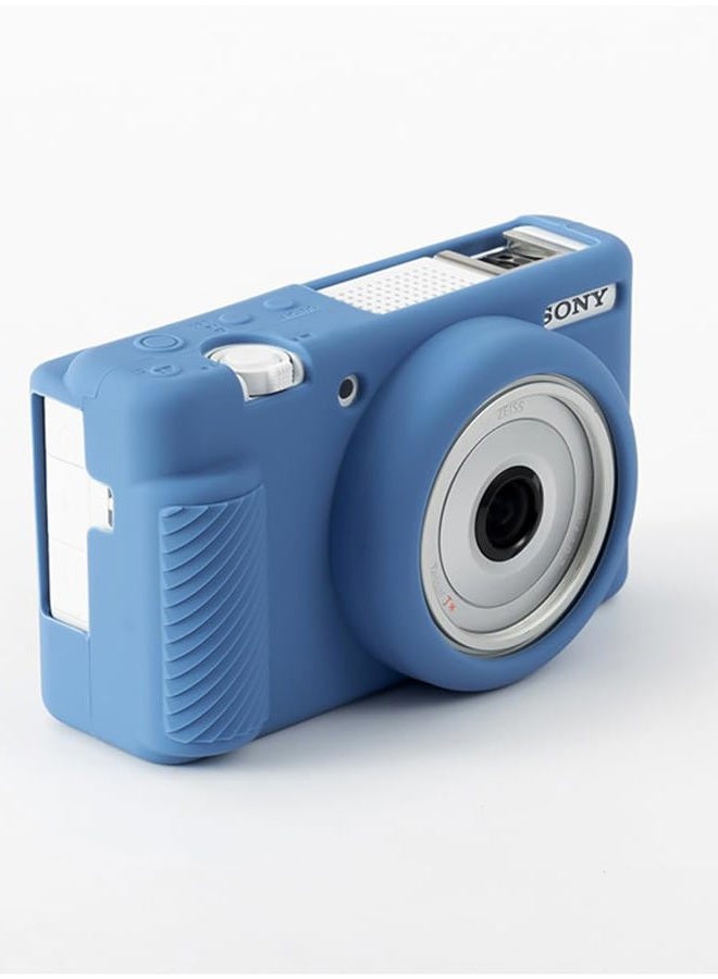 Pocoukate Case for Sony ZV-1F, ZV-1 II/ZV-1M2 Vlog Camera, ZV1F Camera Silicone Cover, Anti-Scratch Slim Fit Soft with ZV1 F Screen Protector- Blue Skin  - Image 5