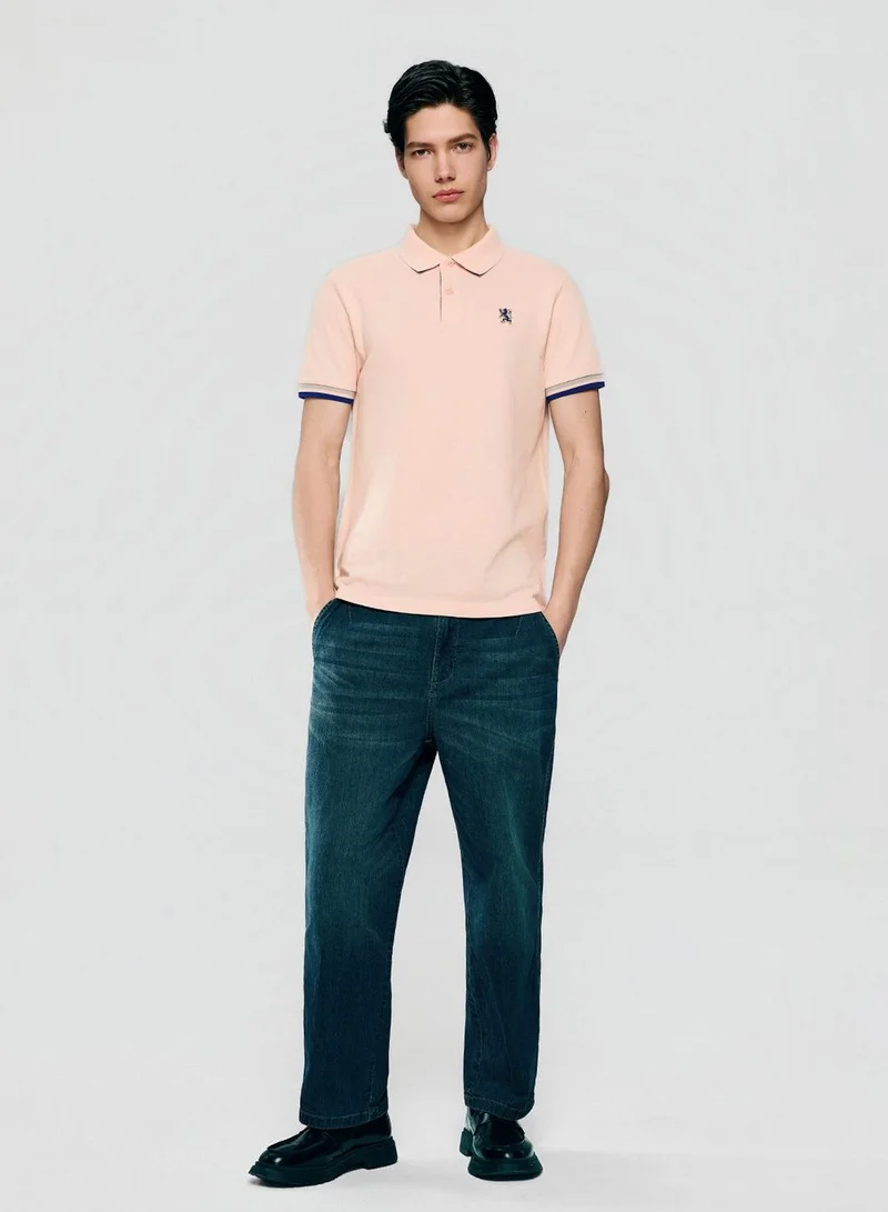 جيوردانو Men's Slim Fit Performance Pique Polo