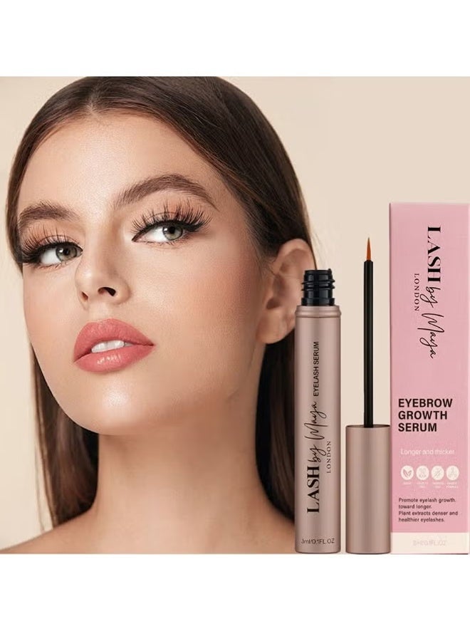لاش من مايا Lash by Maya Serum، رموش أصلية رسمية من مايا لندن، مصل نمو الرموش، تعزيز الرموش، لم يتم الإساءة إلى القسوة على الحيوانات، 3 مل - Image 2