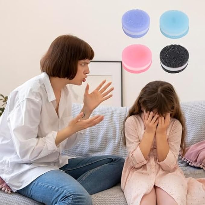 EOAMGO 4Pcs Taba Squishy, Fufu Squishy, Biscuit Stress Relief Toy, Stress Relief Desk Toy - Image 5