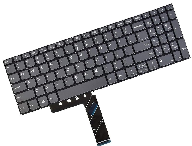 Laptop Keyboard for Lenovo V15-IIL/ V15-ADA / V15-IGL/ V15-IKB IdeaPad Laptop (with ON-Off Key/Grey Color)