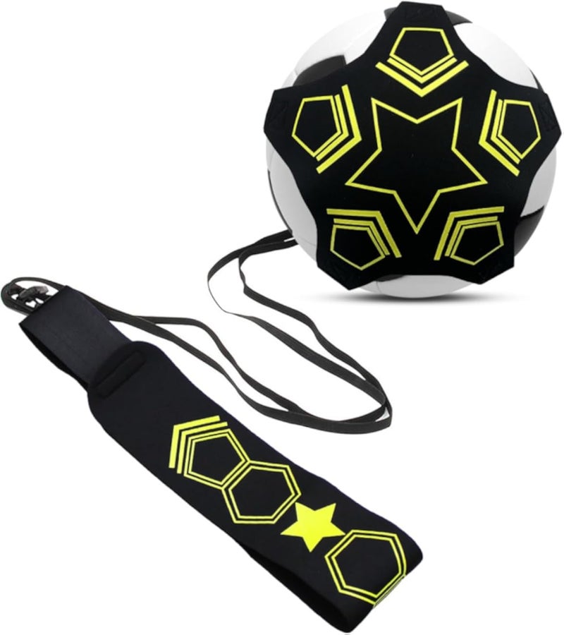 Scott Edward Soccer Trainer, Football Training Belt, Soccer/Volleyball/Rugby Training Equipment, Solo Practice Training Aid, Adjustable Practice Belt for Kids/Adults Fits Ball Size 3/4/5