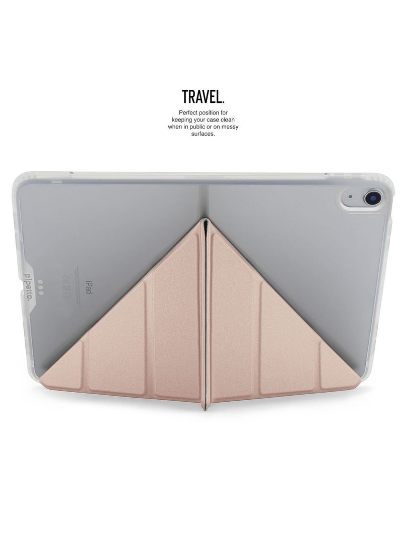 Pipetto Origami No1 for Apple iPad AIR 11 inch Case (2024) M2 iPad Air 10.9 inch (2022/2020) 6th / 5th / 4th Generation Smart Cover with 5 in 1 Stand - Metallic Pink - Image 5