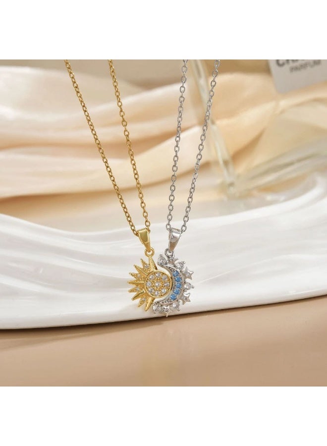 Women's Shiny Gold and Silver 316 Stainless Steel Cable Chain - Image 1