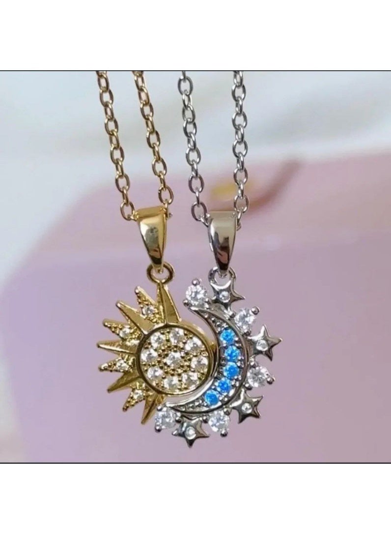 Women's Shiny Gold and Silver 316 Stainless Steel Cable Chain - Image 2