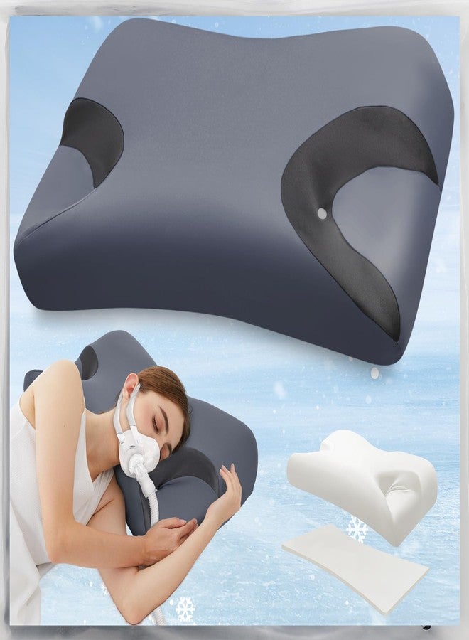 IKSTAR 5.0 CPAP Pillow for Side Sleeper - Adjustable Height/Neck Support - Memory Foam Pillow Suitable for All CPAP Mask Users-Ideal for Side Back Sleeper-Reduce Air Leaks - Image 1