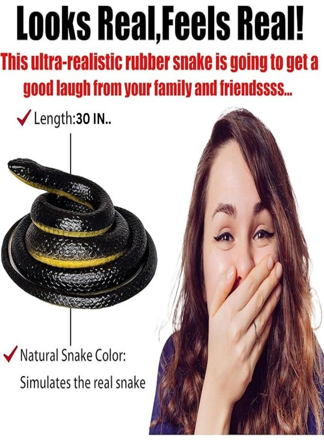 Munmoll Prank Snakes Toys Gifts,Best Prank Gifts for Friends and Love Ones Multi Color Rubber Snack Toys for Kids, 30-inch-Pack of 1 Pranks Gifts Toy Birthday - Image 3