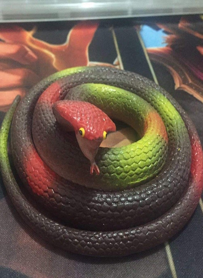 Munmoll Prank Snakes Toys Gifts,Best Prank Gifts for Friends and Love Ones Multi Color Rubber Snack Toys for Kids, 30-inch-Pack of 1 Pranks Gifts Toy Birthday - Image 4