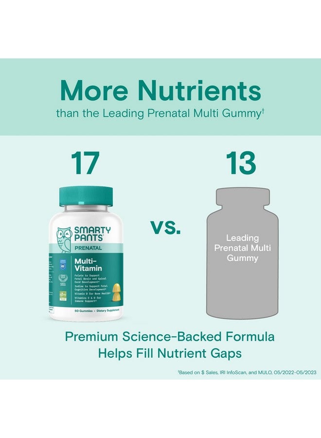 سمارتي بانتس فيتامينات ما قبل الولادة للنساء من SmartyPants، حلوى جيلاتينية متعددة الفيتامينات: فيتامينات ما قبل الولادة وما بعدها، البيوتين، ميثيل فولات، فيتامين د3، فيتامين سي، فيتامين ب12، فيتامين ب6، فيتامين أ، فيتامين ك والزنك، 60 قطعة (إمدادات لمدة 30 يومًا) - Image 4