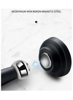 Excefore 2 Pcs Home Magnetic Door Stop, Decorative Matte Black Self-Adhesive Door Holder, Noise Reduction Silicone Made,No Drilling Easy Install, Wall-Floor Mount Wall Protector  - Image 3