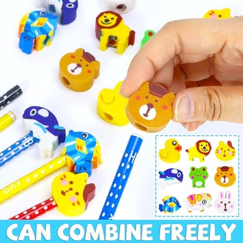 PARTEET Cartoon Printed Pencils with Eraser for Kids (Pack of 24) - Image 4