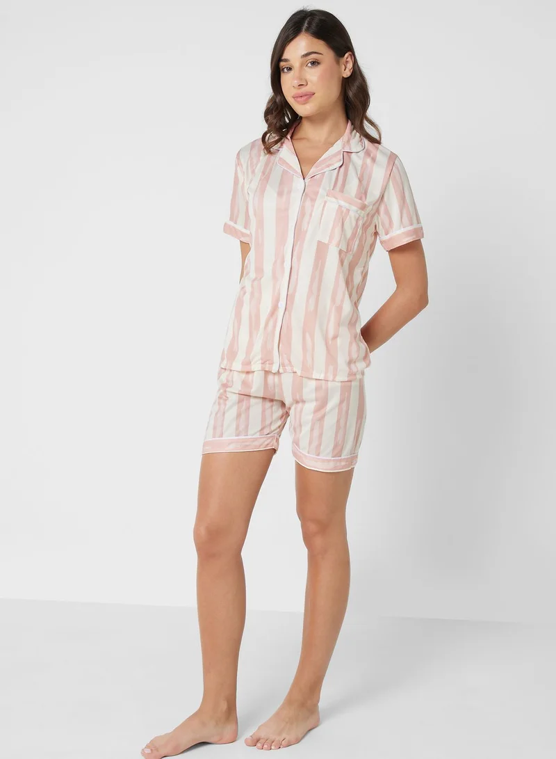 Ginger Printed Pyjama Short Set
