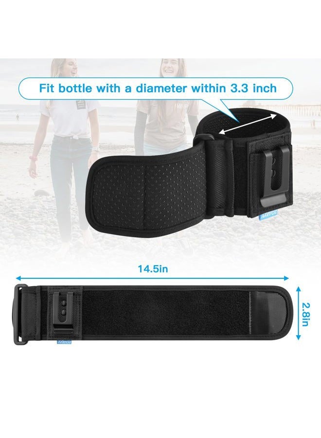 Xxerciz Water Bottle Carrier Holder with Belt Clip Bottle Carrier Sleeve for Mineral Bottle Beverage Bottle and Other Small Water Bottles on Outdoor Walking Hiking Traveling - Image 3