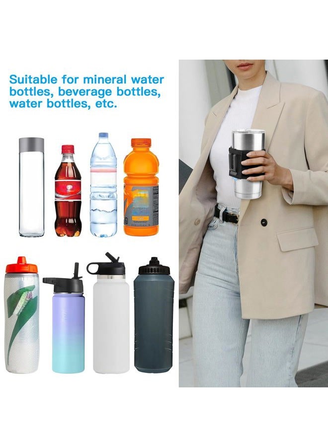 Xxerciz Water Bottle Carrier Holder with Belt Clip Bottle Carrier Sleeve for Mineral Bottle Beverage Bottle and Other Small Water Bottles on Outdoor Walking Hiking Traveling - Image 2