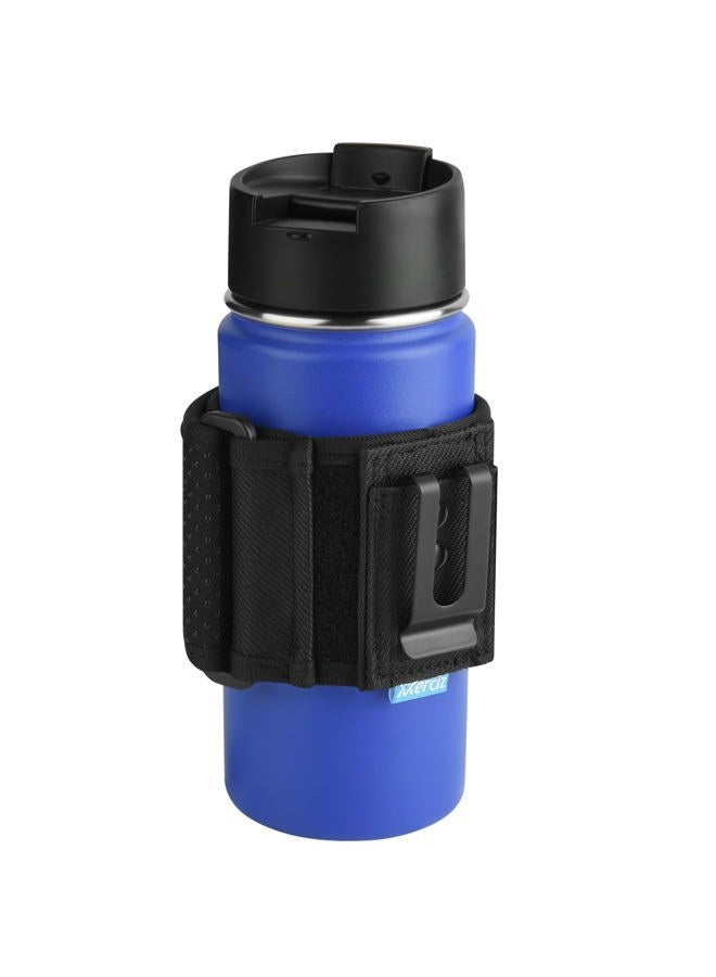 Xxerciz Water Bottle Carrier Holder with Belt Clip Bottle Carrier Sleeve for Mineral Bottle Beverage Bottle and Other Small Water Bottles on Outdoor Walking Hiking Traveling - Image 1