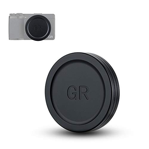 JJC Aluminum Lens Cap Cover Protector for Ricoh GR IIIx GR IIIx HDF GR3x HDF GR III GR III HDF GR3 HDF GR II GR2 with Soft EVA Interior Black - Image 1