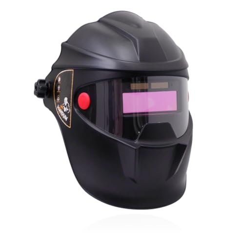 Homdum Solar Powered Auto Darkening Welding Helmet, ARC Welding Eye & Full Face Protector Safety Helmet - Image 1