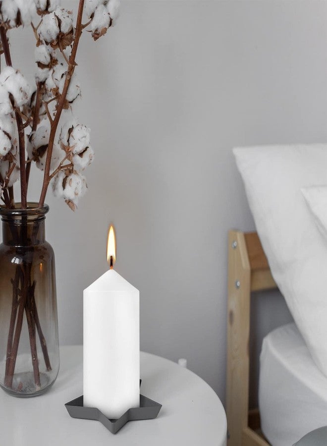 YOROXRG 2"x4" High White Pillar Candles, Set of 20 Unscented. Bulk Buy. Ideal for Halloween, Wedding, Emergency Lanterns, Household, Wedding and Home Décor Candlesticks - Image 4