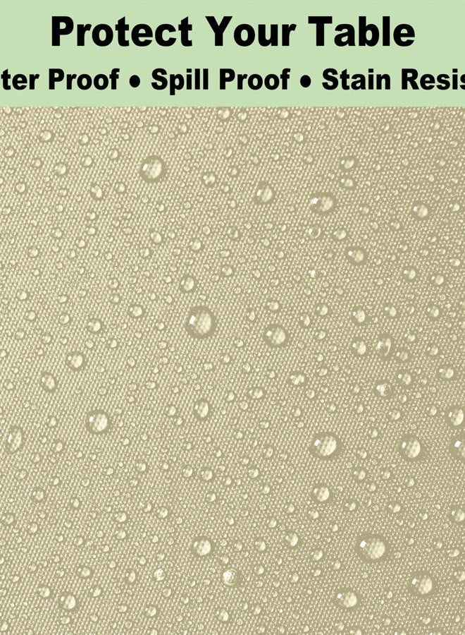 rebdng Plastic Ivory Tablecloths 3 Pack Cream Disposable Table Covers 54" x 108" Milky White Table Cloths for Bridal Shower Parties Picnic Engagements Weddings Birthdays, Fits 6 to 8 Foot Rectangle Tables - Image 4
