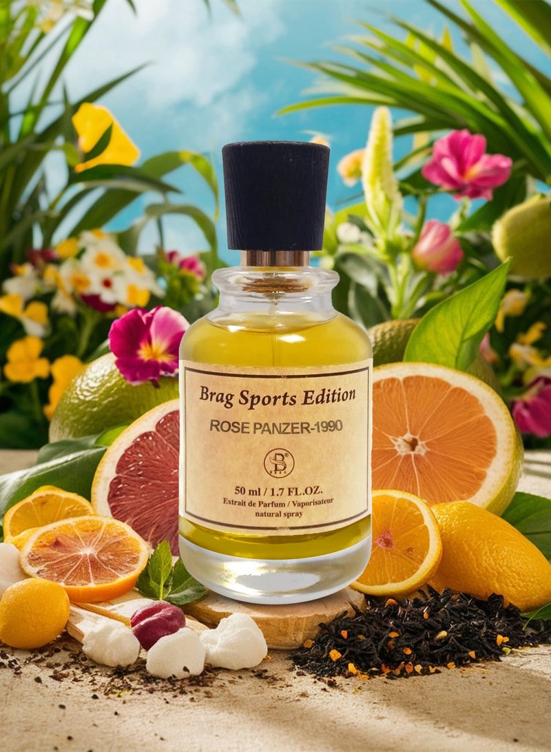 ROSEMOUNT Brag Sports Edition Rose Panzers 50ml Perfumes for Men | Best Arabic Long Lasting Perfume | Perfect Oud Men's Fragrance | Perfect Scent for Special OccasionsBrag Sports Edition Rose Panzers 50ml Perfumes for Men Best Arabic Long Lasting Perfume Perfect Oud Men's Fragrance Perfect Scent for Special Occasions - Image 3