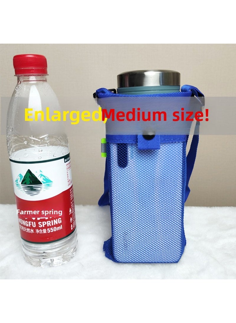Insulated Cup Sleeve Mesh Pouch Pink Large 