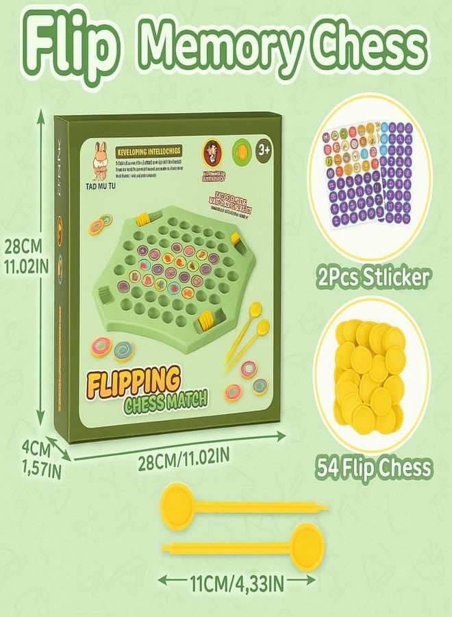 Foroly Memory Flip Chess Game – Montessori Matching Puzzle Board for Kids | Fun & Educational Travel Game for Toddlers, Preschoolers & Kindergarten Learning Activities | Gift for All - Image 3