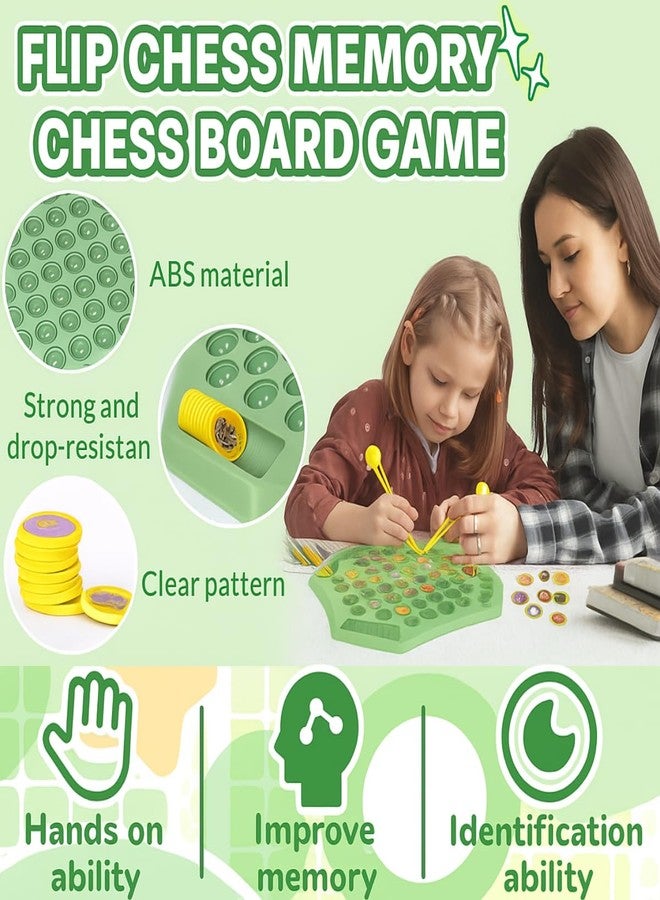 Foroly Memory Flip Chess Game – Montessori Matching Puzzle Board for Kids | Fun & Educational Travel Game for Toddlers, Preschoolers & Kindergarten Learning Activities | Gift for All - Image 4