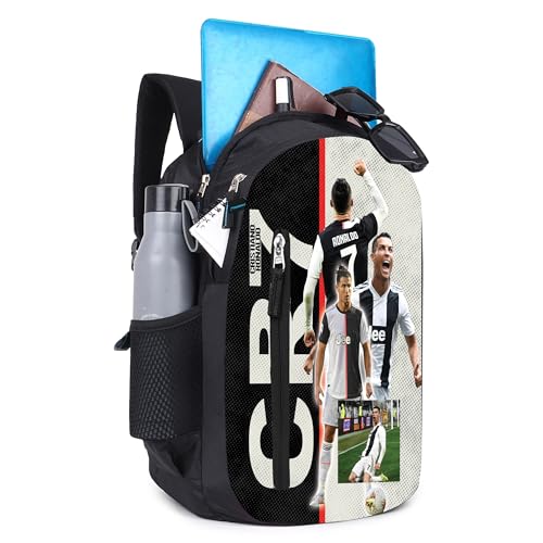 Ronaldo 18 Inch Unisex Laptop Backpack Printed Travel, School, College & Office Multi-Utility Daypack with Printed Design - Image 2