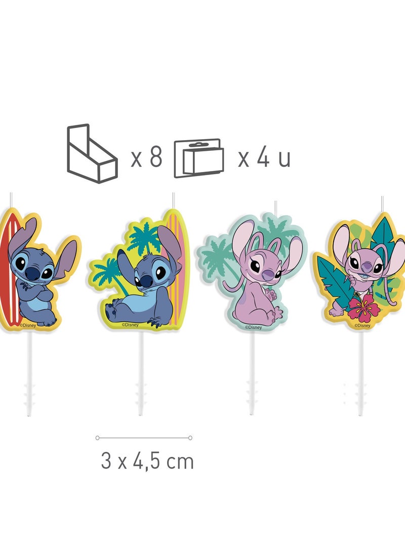 dekora Stitch Anniversary Candles 4pcs, Cake Decoration - Image 2