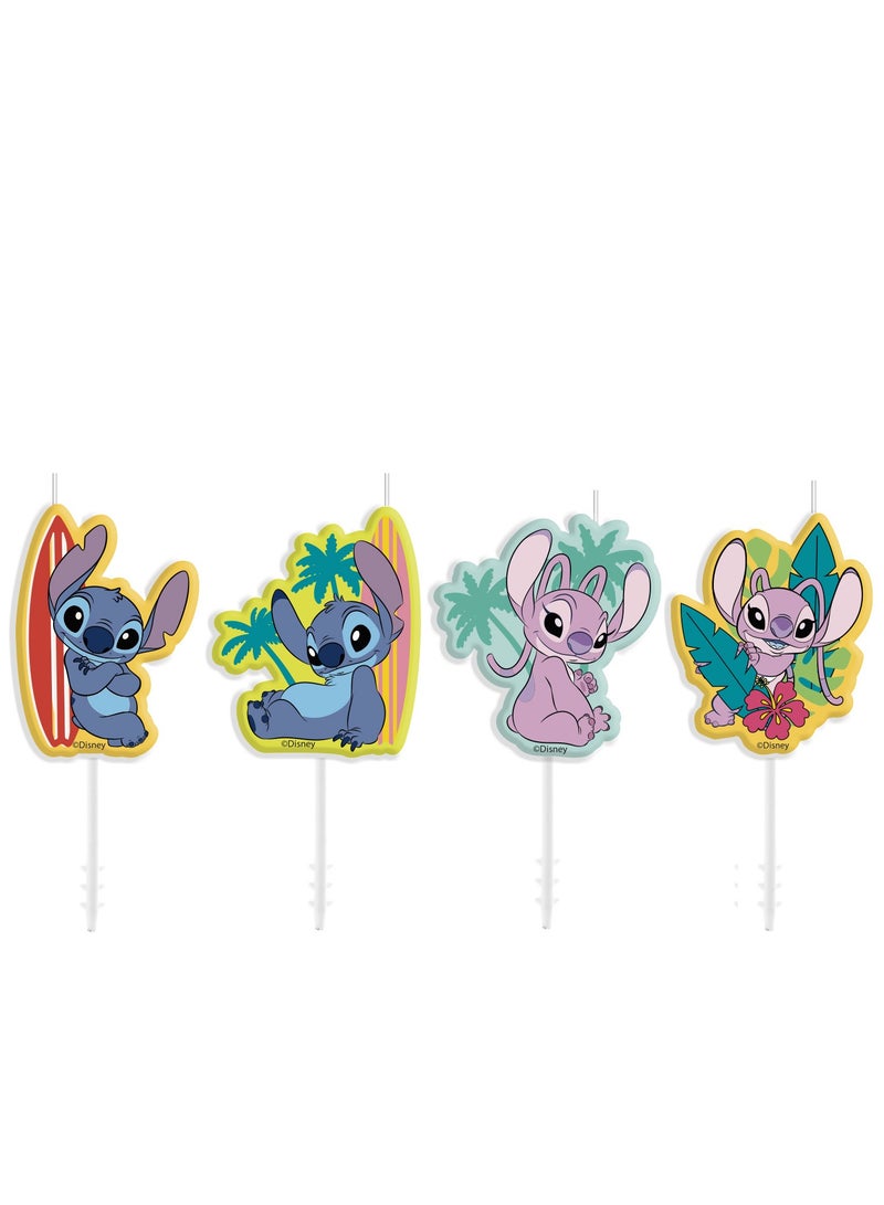 dekora Stitch Anniversary Candles 4pcs, Cake Decoration - Image 1