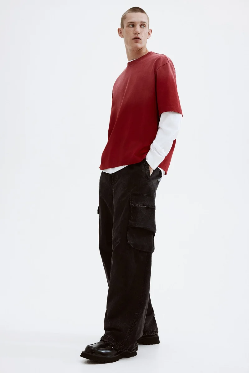 اتش اند ام تي-شيرت بقصة فضفاضة