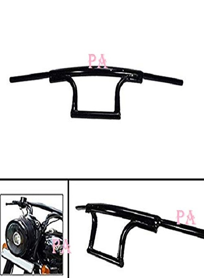 Pa Bike Handle Bar Dual Triple Curved Pipe Handlebar Black for Royal Enfield (Compatible) - Image 3