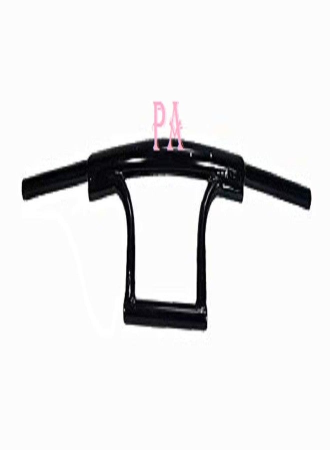 Pa Bike Handle Bar Dual Triple Curved Pipe Handlebar Black for Royal Enfield (Compatible) - Image 2