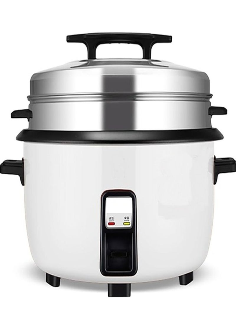 Generic - Commercial Rice cooker 10 Liter with Lid, SS Basket, Non-Stick Coated Cooking Pot Cook & Serve One Switch Function Millet Rice Grain Steamer, Rice Cooker - Image 1