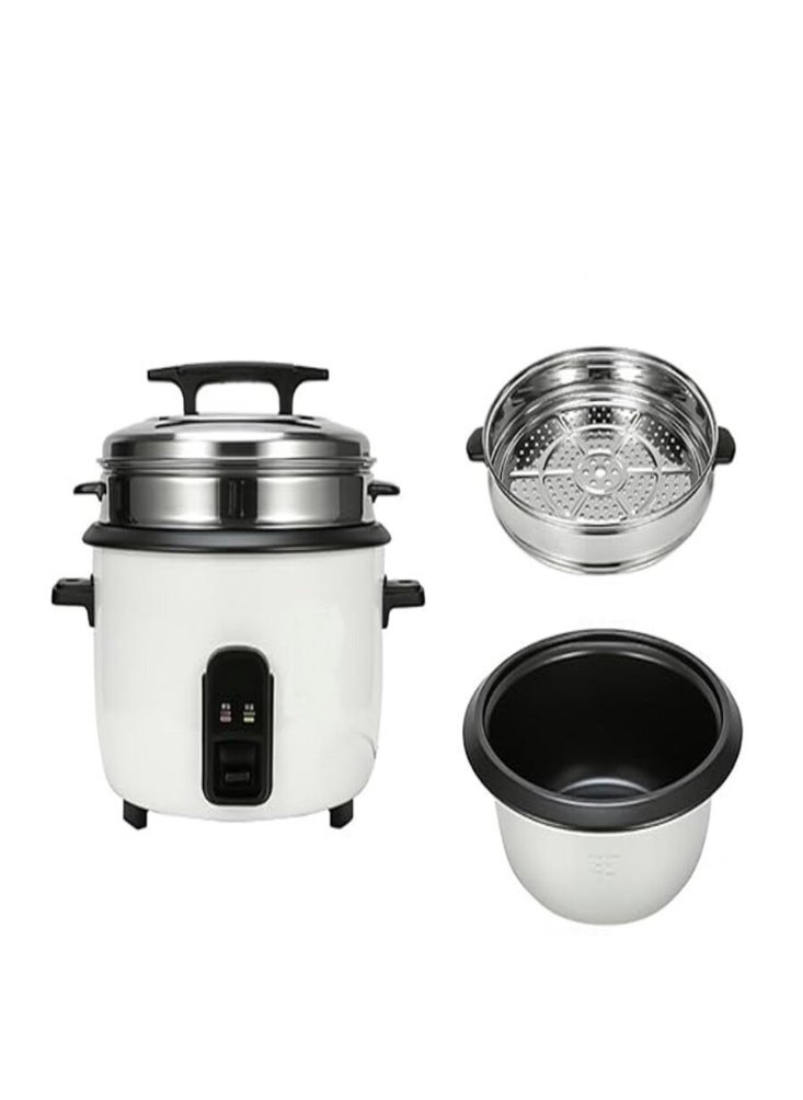 Generic - Commercial Rice cooker 10 Liter with Lid, SS Basket, Non-Stick Coated Cooking Pot Cook & Serve One Switch Function Millet Rice Grain Steamer, Rice Cooker - Image 1